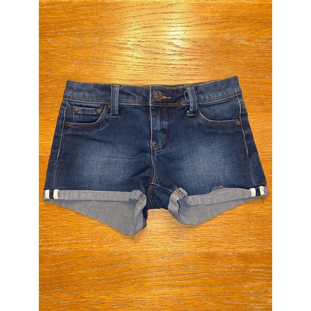 Denim & Co. Girls Cuffed Denim Shorts Size 10